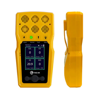Máy đo khí di động 4 Máy dò khí đa di động Lel, Co, H2s, O2 Gas Analyzer