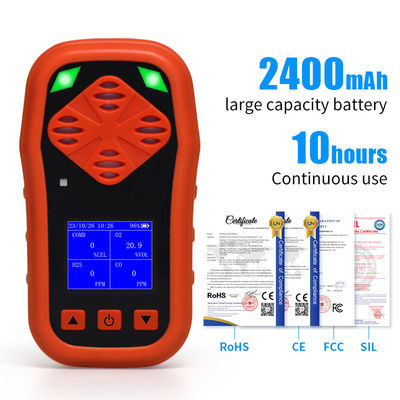 YA-CDX4 Máy phát hiện khí cá nhân H2S O2 CO LEL 4 Máy phát hiện rò rỉ máy ngửi khí di động